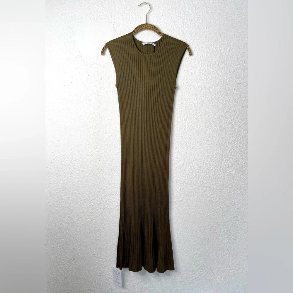 MM LAFLEUR Safari Slinky Knit Dylan Midi Dress Size Small NWT